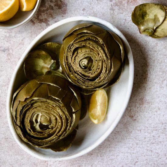 Instant Pot Artichokes - Recipe photo by fromachefskitchen