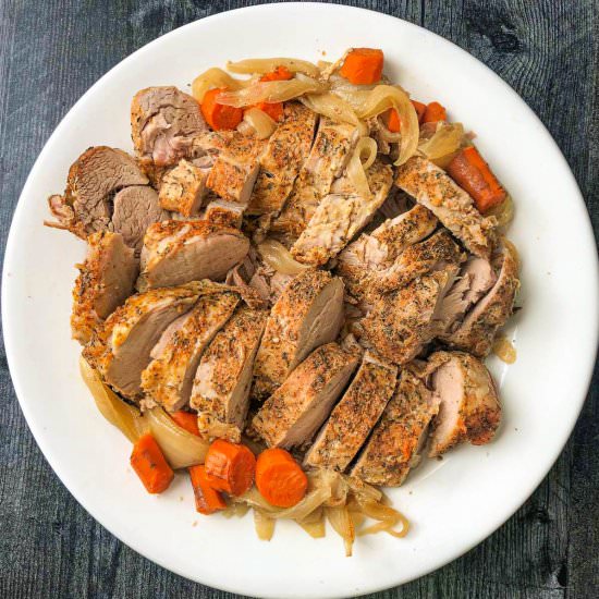 Easy Slow Cooker Pork Tenderloin - Recipe photo by MyLifeCookbook
