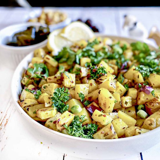 Lebanese Spicy Potatoes - Recipe photo by Sinful Kitchen