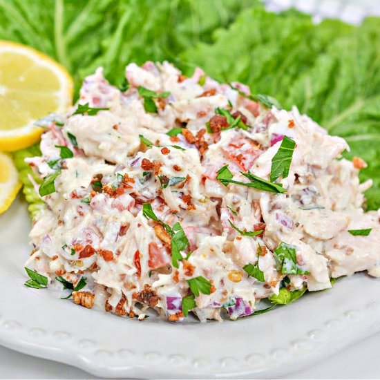 Low Carb Bacon Ranch Chicken Salad - Recipe photo by We Want To Eat