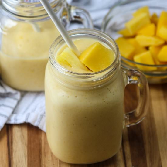 Mango Pineapple Smoothie - Recipe photo by the food blog