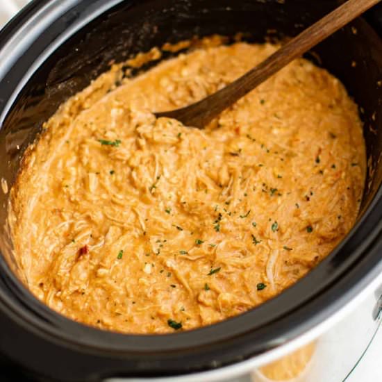 Crockpot Queso Chicken - Recipe photo by TheSaltyMarshmallow