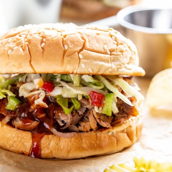 Slow Cooker Pulled Pork - Recipe photo by Savingroomfordessert