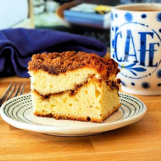 Brown Sugar Cinnamon Coffee Cake - Recipe photo by onlinepastrychef