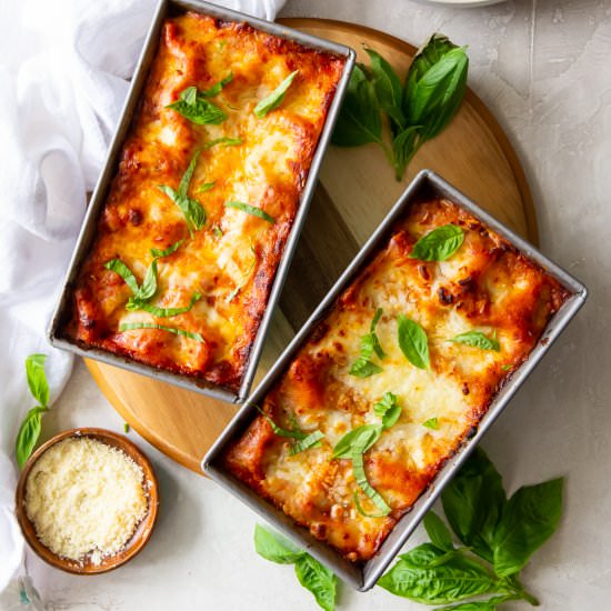 Lasagna For Two - Recipe photo by Valeries Kitchen