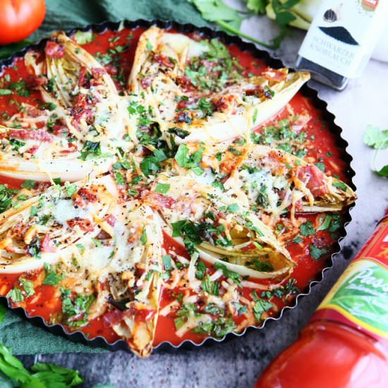 Baked Belgian Endive with Tomato Pa - Recipe photo by angiesrecipes