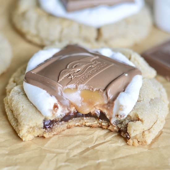 Peanut Butter S'more Cookies - Recipe photo by Sweet Girl Treats