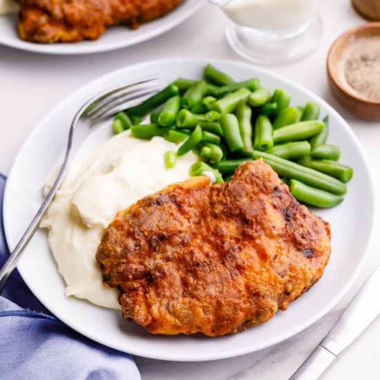 Air Fryer Chicken-Fried Steak - Recipe photo by AllThingsMamma