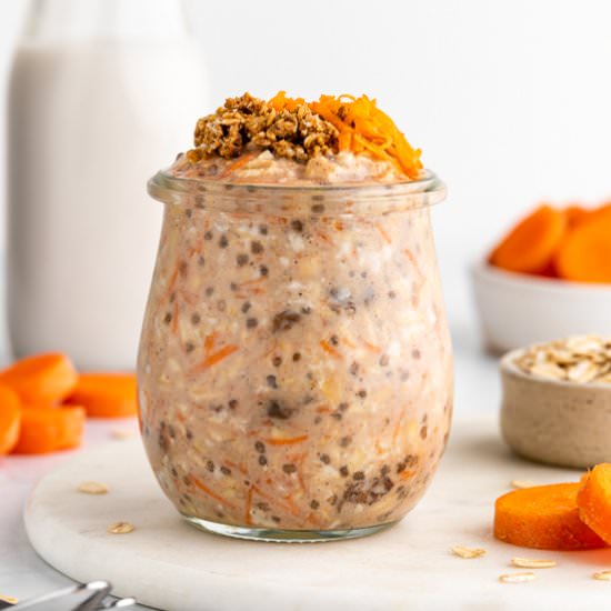 Carrot Cake Overnight Oats - Recipe photo by purelykaylie