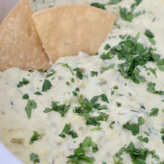 Slow Cooker Queso Blanco Dip - Recipe photo by Whitney Bond