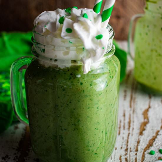 Protein Shamrock Shakes - Recipe photo by Jillianshealthfuleats
