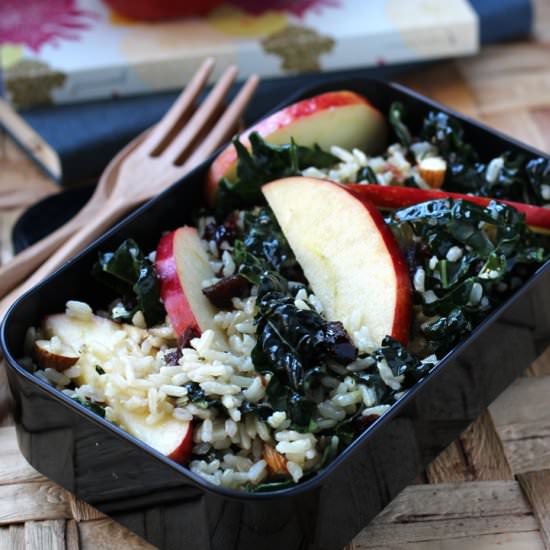 Apple, cranberry, brown rice salad - Recipe photo by Food Gal