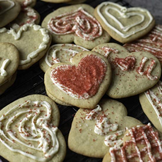 Heart Shaped Sugar Cookies - Recipe photo by HIldaskitchenblog