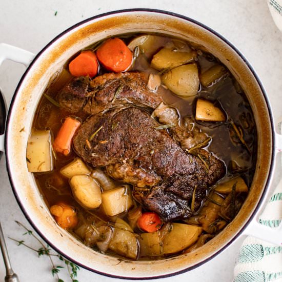 Dutch Oven Pot Roast - Recipe photo by theforkedspoon