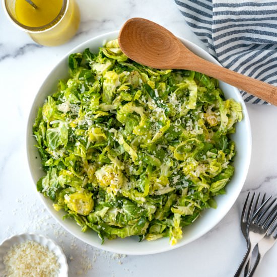 Parmesan Brussels Sprouts Salad - Recipe photo by freshapron