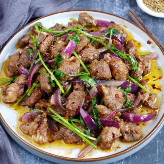 Cumin Lamb Stir-fry - Recipe photo by Red House Spice