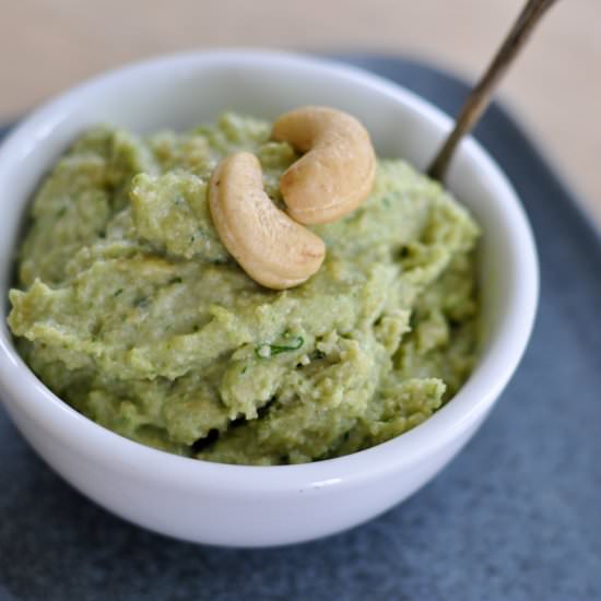 Vegan Cheese – Chive Cashew Spread - Recipe photo by bowlofyum