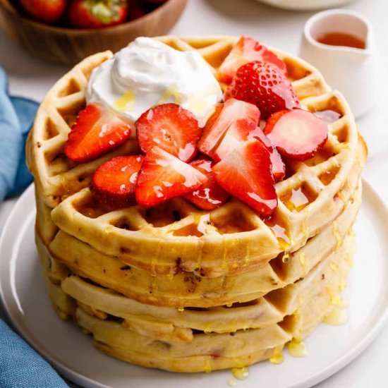 Strawberry Waffles - Recipe photo by AllThingsMamma