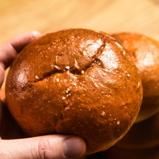 Super Soft Burger Buns - Recipe photo by PantsDownApronsOn