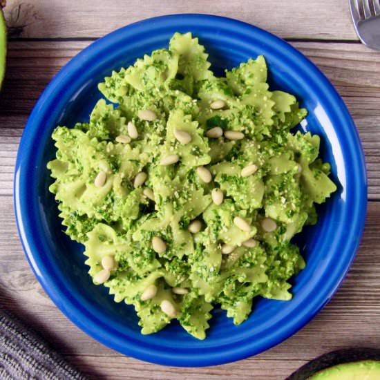 Creamy Vegan Avocado Pesto - Recipe photo by joyfulbalanceofficial