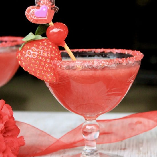 Easy Valentine’s Day Rum Cocktail - Recipe photo by Red Wine Dragons