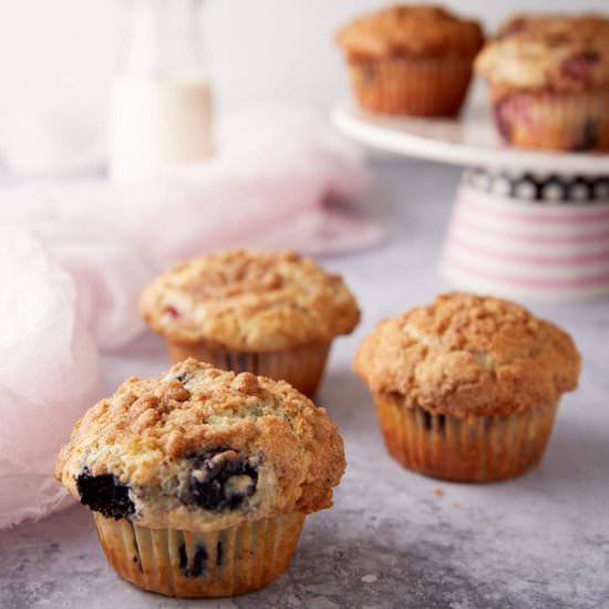 Mixed Berry Muffins - Recipe photo by Barbara Curry