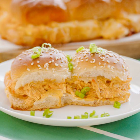 Super Quick Buffalo Chicken Sliders - Recipe photo by House of Elyn Ryn