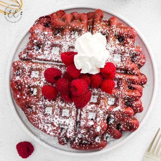 Red Velvet Waffles - Recipe photo by emilyenchanted