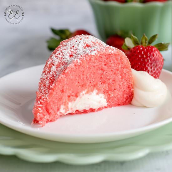 Strawberry Bundt Cake - Recipe photo by emilyenchanted