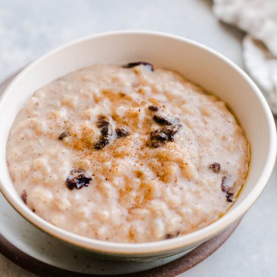 Vegan Rice Pudding - Recipe photo by saltedplains