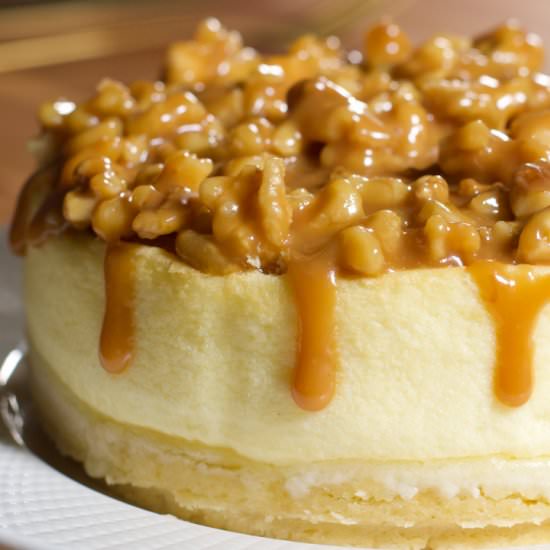 Caramelized Walnut Cheesecake - Recipe photo by yukiyuk
