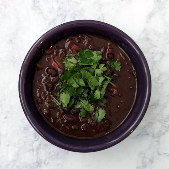 Black Bean Soup - Recipe photo by easyascookies
