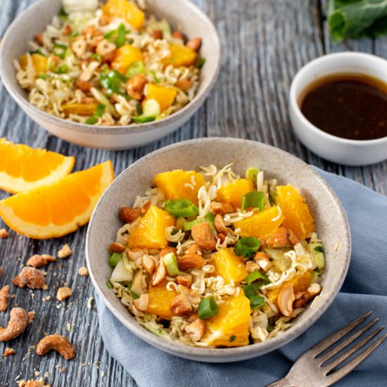Crunchy Slaw with Cashews & Oranges - Recipe photo by farmflavor