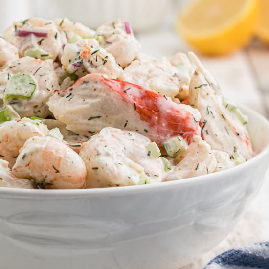 Southern Seafood Salad - Recipe photo by thecaglediaries