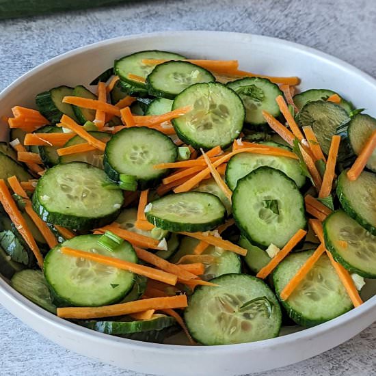 Cucumber Carrot Salad - Recipe photo by www.jamilghar.com
