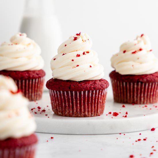 Vegan Red Velvet Cupcakes - Recipe photo by purelykaylie