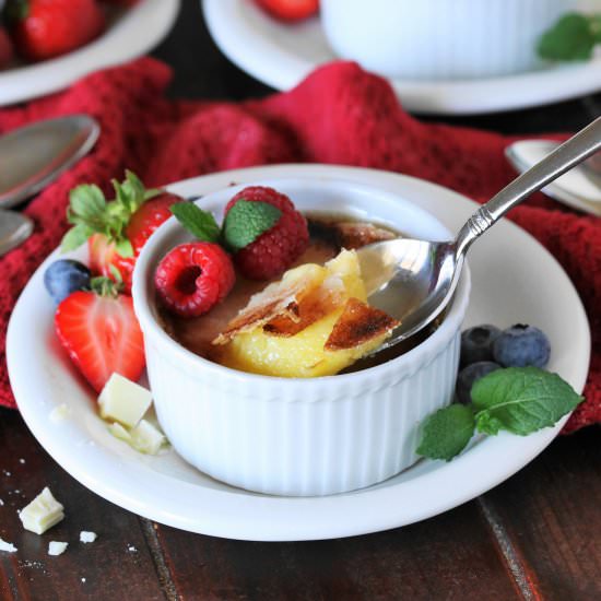White Chocolate Creme Brulee - Recipe photo by thekitchenismyplayground