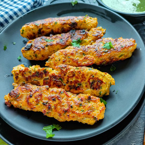 Easy Chicken Mince Kebabs - Recipe photo by Sheeba@gohealthy