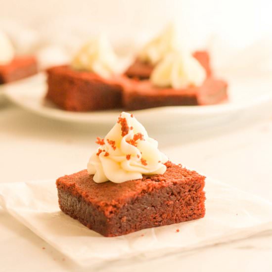 Red Velvet Brownies - Recipe photo by PastryWishes
