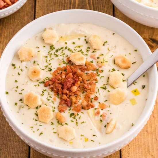 Creamy Clam Chowder - Recipe photo by The Slow Roasted Italian
