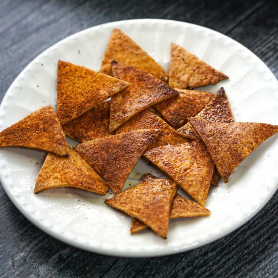 Easy Keto Tortilla Chips - Recipe photo by MyLifeCookbook