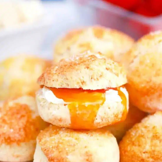British Scones - Recipe photo by peasandpeonies