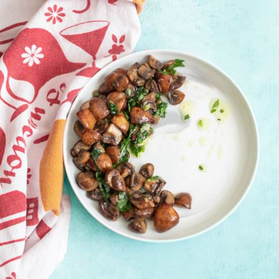Mushrooms Salad - Recipe photo by healingtomato