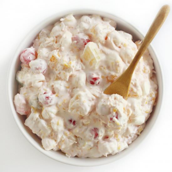 Vegan Ambrosia Salad (GF) - Recipe photo by strengthandsunshine