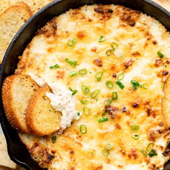 Hot Baked Crab Dip - Recipe photo by erinliveswhole