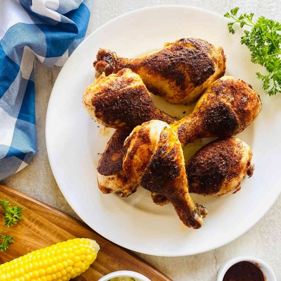 Smoked Chicken Legs - Recipe photo by AubreysKitchen