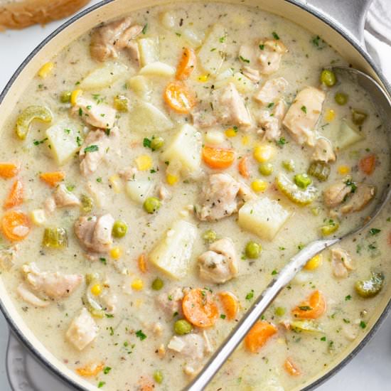 Creamy Chicken Soup - Recipe photo by TheCozyCook