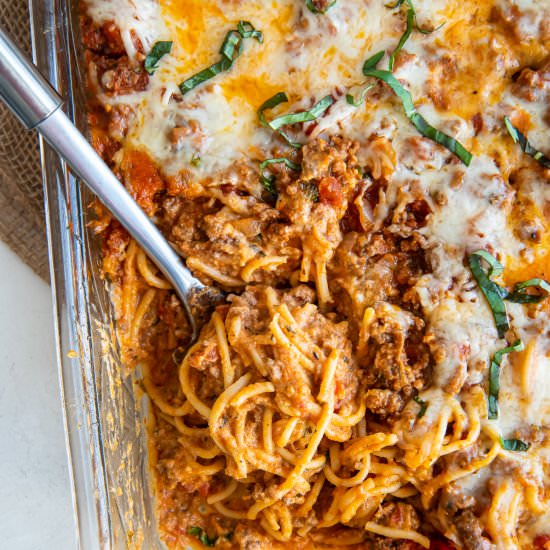 Baked Spaghetti Casserole - Recipe photo by Valeries Kitchen