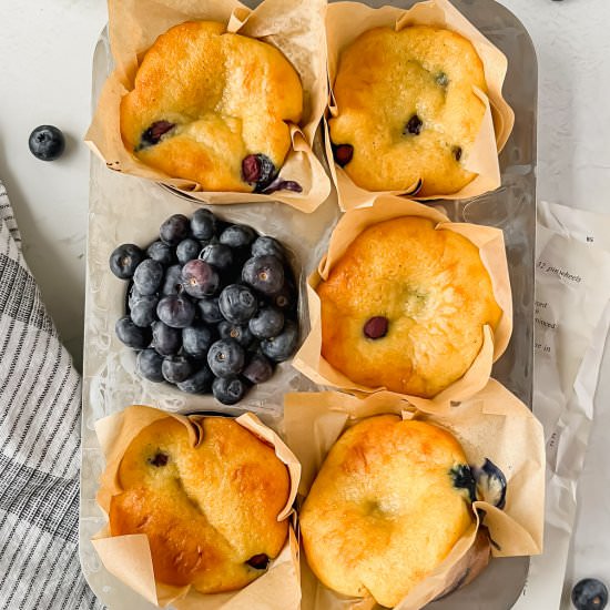 Blueberry Protein Muffins - Recipe photo by apaigeofpositivity