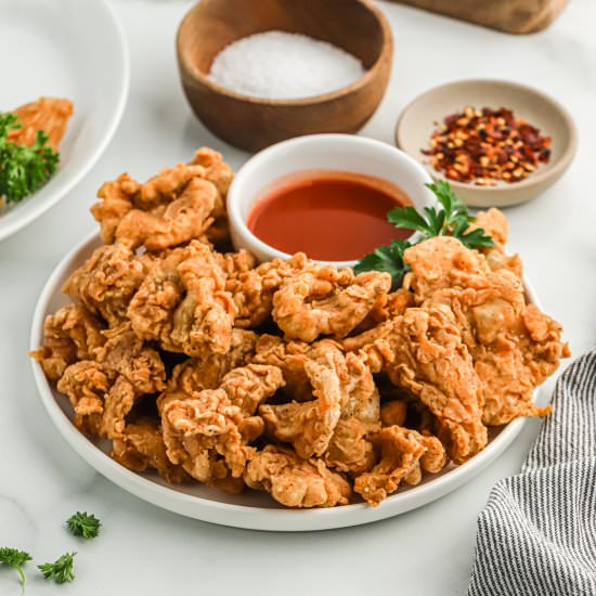 Fried Oyster Mushrooms - Recipe photo by grandbabycakes